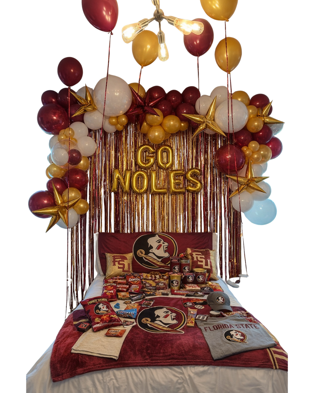 College Bed Party Set Up