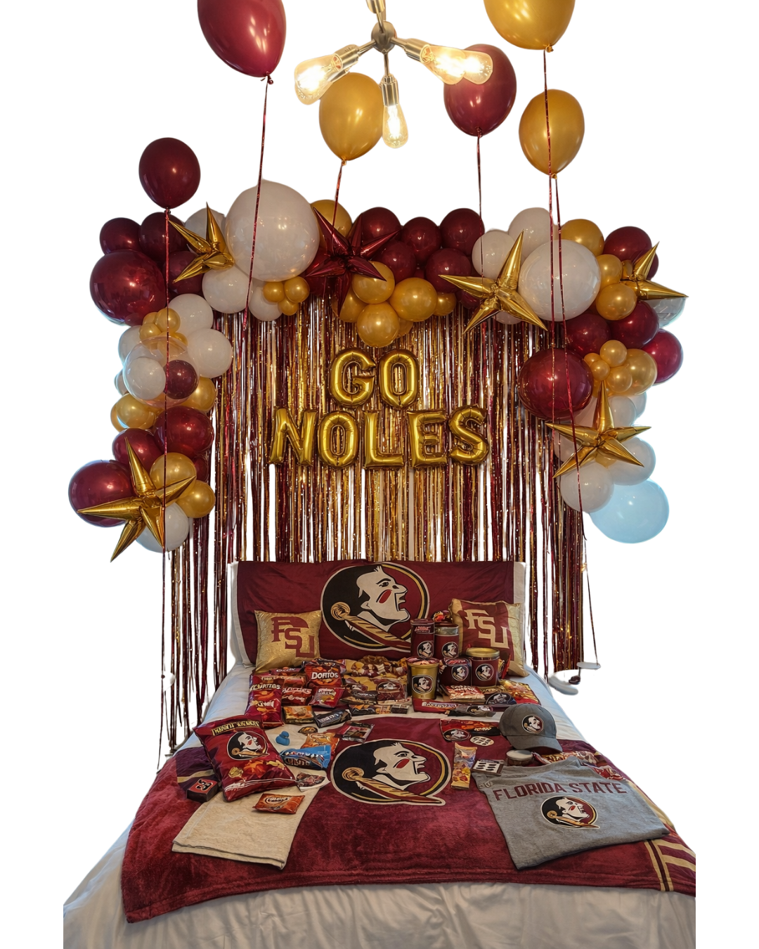 College Bed Party Set Up